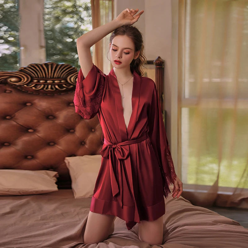 Robe satin sexy hotsell