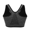 Zipper Push Up Sports Bra