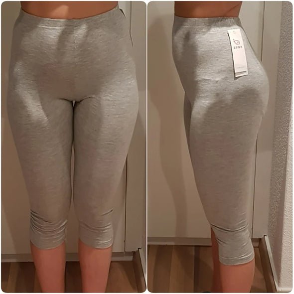 Plus Size Women's Mid-Calf Leggings Bamboo Fiber Capri Legging High Stretchy Leggings Workout Pants High Quality Basic Leggings