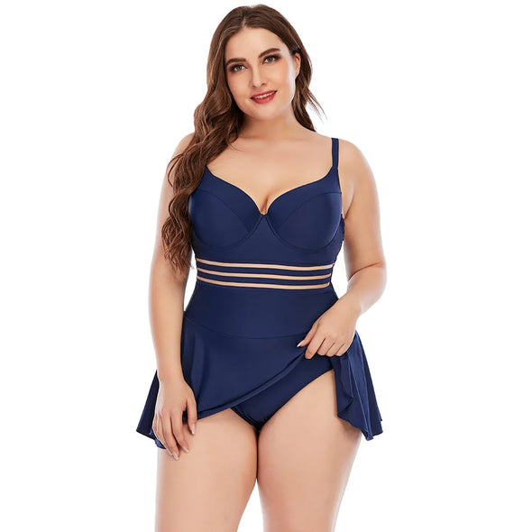 Plus Size Women One Piece  Swimsuit