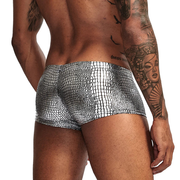 Snake Skin Imitation Leather Boxers