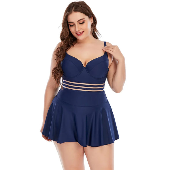 Plus Size Women One Piece  Swimsuit