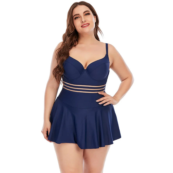 Plus Size Women One Piece  Swimsuit