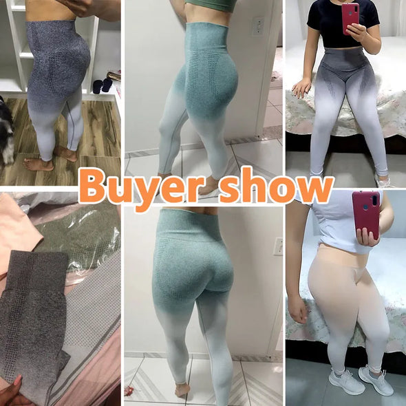 Breathable Ombre Colour Fitness Leggings