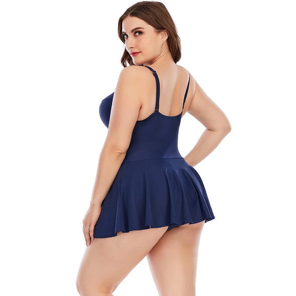 Plus Size Women One Piece  Swimsuit